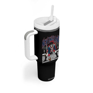 Gothic Skeleton Tumbler With Handle NE Football Lover Gift TS12 Print Your Wear