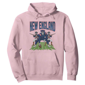 NE Gothic Skeleton Hoodie Football Lover Gift TS12 Light Pink Print Your Wear