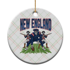 NE Gothic Skeleton Ceramic Ornament Football Lover Gift TS12 1pc Christmas Plaid Print Your Wear
