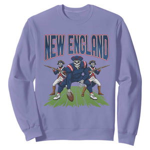 NE Gothic Skeleton Sweatshirt Football Lover Gift TS12 Violet Print Your Wear