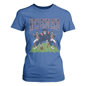 NE Gothic Skeleton T Shirt For Women Football Lover Gift TS12 Royal Blue Print Your Wear