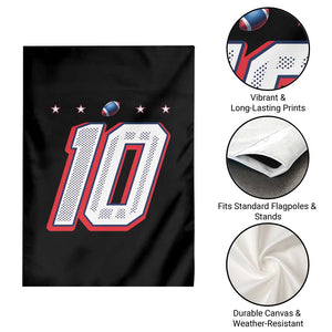 Football Quarterback Number 10 Garden Flag Sport Lover Gift For NEF TS12 Print Your Wear