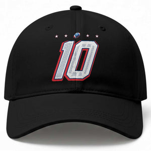 Football Quarterback Number 10 Baseball Cap Sport Lover Gift For NEF TS12 Print Your Wear