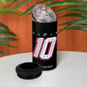 Football Quarterback Number 10 4 in 1 Can Cooler Tumbler Sport Lover Gift For NEF TS12 Print Your Wear