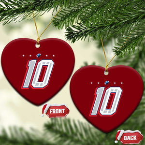 Football Quarterback Number 10 Ceramic Ornament Sport Lover Gift For NEF TS12 Print Your Wear