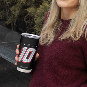 Football Quarterback Number 10 Tumbler Cup Sport Lover Gift For NEF TS12 Print Your Wear