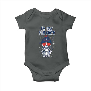 I Am Gay For Maye Baby Onesie Funny QB Football Fan Gift TS12 Dark Heather Print Your Wear