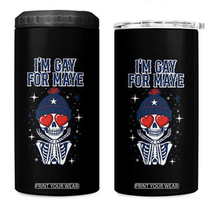 I Am Gay For Maye 4 in 1 Can Cooler Tumbler Funny QB Football Fan Gift TS12 One Size: 16 oz Black Print Your Wear