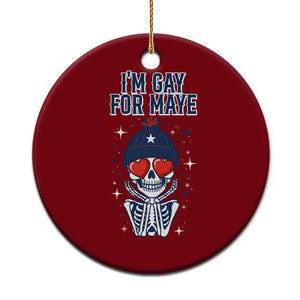 I Am Gay For Maye Ceramic Ornament Funny QB Football Fan Gift TS12 1pc Red Print Your Wear