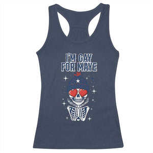I Am Gay For Maye Racerback Tank Top Funny QB Football Fan Gift TS12 Navy Print Your Wear