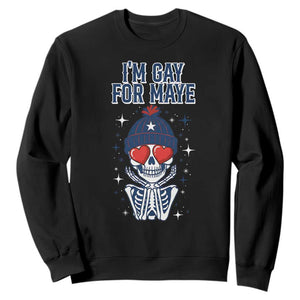 I Am Gay For Maye Sweatshirt Funny QB Football Fan Gift TS12 Black Print Your Wear