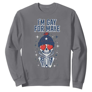 I Am Gay For Maye Sweatshirt Funny QB Football Fan Gift TS12 Charcoal Print Your Wear