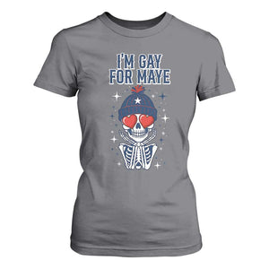 I Am Gay For Maye T Shirt For Women Funny QB Football Fan Gift TS12 Charcoal Print Your Wear