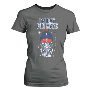 I Am Gay For Maye T Shirt For Women Funny QB Football Fan Gift TS12 Dark Heather Print Your Wear