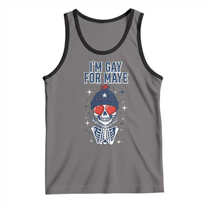 I Am Gay For Maye Tank Top Funny QB Football Fan Gift TS12 Deep Heather Black Print Your Wear