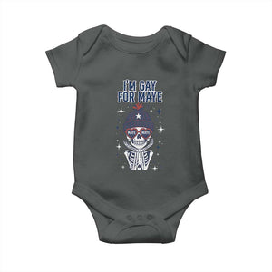 I Am Gay For Maye Baby Onesie Funny QB Sport Fan TS12 Dark Heather Print Your Wear