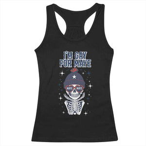 I Am Gay For Maye Racerback Tank Top Funny QB Sport Fan TS12 Black Print Your Wear