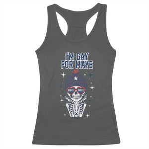 I Am Gay For Maye Racerback Tank Top Funny QB Sport Fan TS12 Dark Heather Print Your Wear