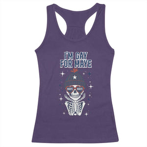 I Am Gay For Maye Racerback Tank Top Funny QB Sport Fan TS12 Purple Print Your Wear