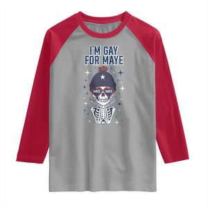 I Am Gay For Maye Raglan Shirt Funny QB Sport Fan TS12 Sport Gray Red Print Your Wear