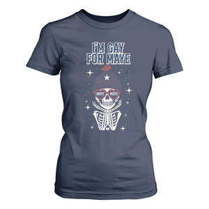 I Am Gay For Maye T Shirt For Women Funny QB Sport Fan TS12 Navy Print Your Wear