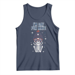 I Am Gay For Maye Tank Top Funny QB Sport Fan TS12 Navy Print Your Wear