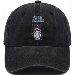 I Am Gay For Maye Washed Cotton Baseball Cap Funny QB Sport Fan TS12 Print Your Wear