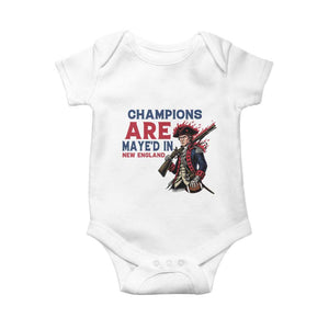 Champions Are Maye'd In NE Baby Onesie Funny QB Sport Fan TS12 White Print Your Wear