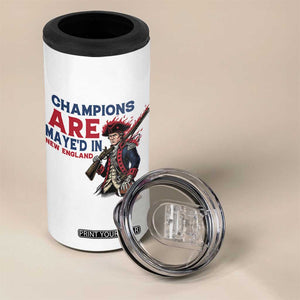 Champions Are Maye'd In NE 4 in 1 Can Cooler Tumbler Funny QB Sport Fan TS12 Print Your Wear