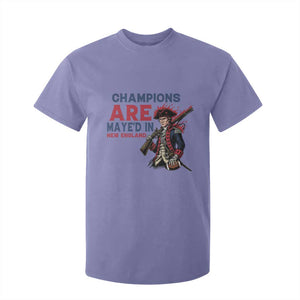 Champions Are Maye'd In NE T Shirt For Kid Funny QB Sport Fan TS12 Violet Print Your Wear