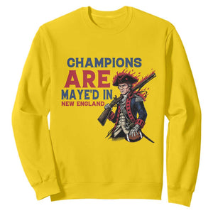 Champions Are Maye'd In New England Sweatshirt Funny QB Football Fan TS12 Daisy Print Your Wear
