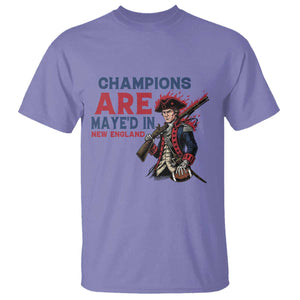 Champions Are Maye'd In NE T Shirt Funny QB Sport Fan TS12 Violet Print Your Wear