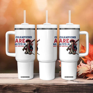 Champions Are Maye'd In NE Tumbler With Handle Funny QB Sport Fan TS12 Print Your Wear