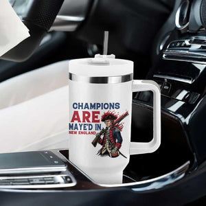 Champions Are Maye'd In NE Tumbler With Handle Funny QB Sport Fan TS12 Print Your Wear