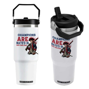 Champions Are Maye'd In NE Flip Straw Tumbler Funny QB Sport Fan TS12 One Size: 30 oz White Print Your Wear