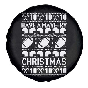 Have A Maye Ry Christmas Spare Tire Cover Funny Football Lover Xmas Gift TS12 Print Your Wear