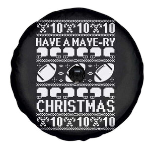 Have A Maye Ry Christmas Spare Tire Cover Funny Football Lover Xmas Gift TS12 Print Your Wear
