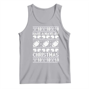 Have A Maye Ry Christmas Tank Top Funny Football Lover Xmas Gift TS12 Athletic Heather Print Your Wear