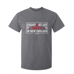 Champions Are Maye'd In NE T Shirt For Kid FB Lover Gift TS12 Charcoal Print Your Wear