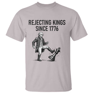 Rejecting Kings Since 1776 T Shirt Funny George Washington TS12 Ice Gray Print Your Wear