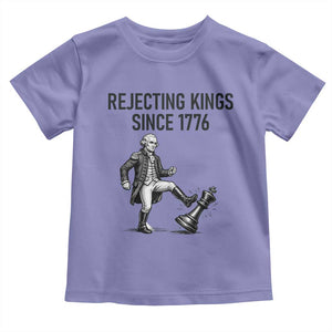 Rejecting Kings Since 1776 Toddler T Shirt Funny George Washington TS12 Violet Print Your Wear