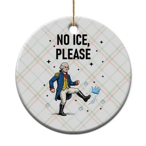 Funny George Washington Ceramic Ornament No Ice Please TS12 1pc Christmas Plaid Print Your Wear