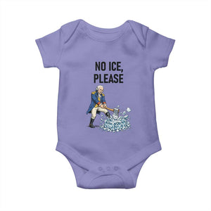 Funny George Washington Political Anti Ice Gift Baby Onesie TS12 Violet Print Your Wear