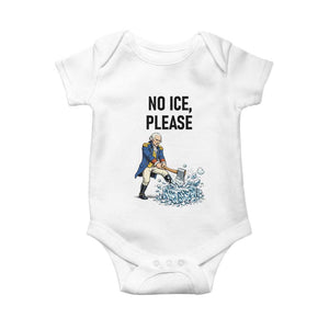Funny George Washington Political Anti Ice Gift Baby Onesie TS12 White Print Your Wear