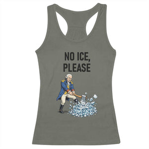 Funny George Washington Political Anti Ice Gift Racerback Tank Top TS12 Military Green Print Your Wear