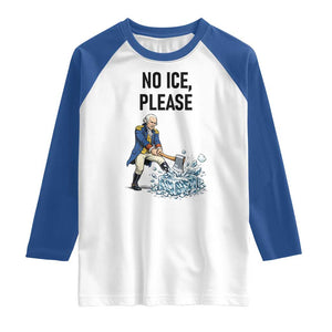 Funny George Washington Political Anti Ice Gift Raglan Shirt TS12 White Royal Print Your Wear
