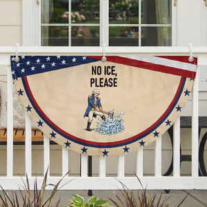 Funny George Washington Political Anti Ice Gift Patriotic Fan Flag