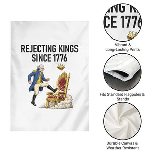 Funny George Washington Protest Garden Flag Rejecting Kings Since 1776 TS12 Print Your Wear