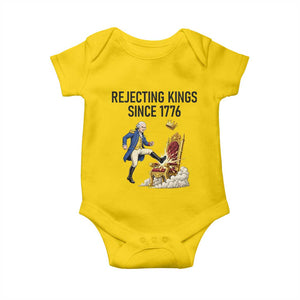 Funny George Washington Protest Baby Onesie Rejecting Kings Since 1776 TS12 Daisy Print Your Wear