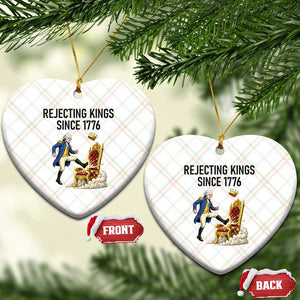 Funny George Washington Protest Ceramic Ornament Rejecting Kings Since 1776 TS12 Print Your Wear